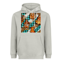 Moon Dust thanksgiving gnomies with leopard and tartan seamless pattern bbs Heavyweight Hoodie - BundleAndBundleShop