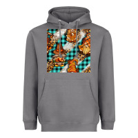 Storm thanksgiving gnomies with leopard and tartan seamless pattern bbs Heavyweight Hoodie - BundleAndBundleShop
