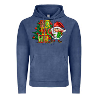 Vintage Denim ho ho ho santa gnomes Vintage Hoodie - FaDigitalArtStudio