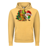 Vintage Mustard ho ho ho santa gnomes Vintage Hoodie - FaDigitalArtStudio