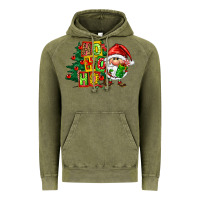 Vintage Olive ho ho ho santa gnomes Vintage Hoodie - FaDigitalArtStudio