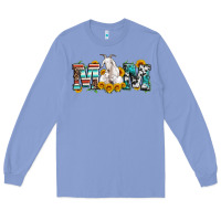 Colony Blue goat mom serape leopard cowhide goat family Long Sleeve Tee - Artiststas