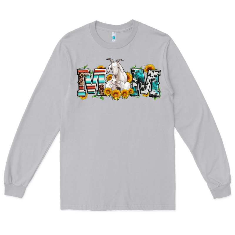 Goat Mom Serape Leopard Cowhide Goat Family Long Sleeve Tee by Artiststas | Teevron