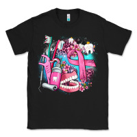 Black dental elements and cancer with cowhide and leopard Classic Tee - AdoDesignShop