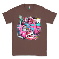 Chestnut dental elements and cancer with cowhide and leopard Classic Tee - AdoDesignShop