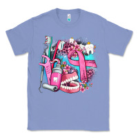 Colony Blue dental elements and cancer with cowhide and leopard Classic Tee - AdoDesignShop