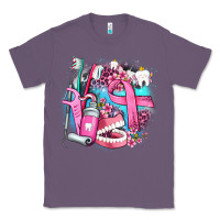 Lavender dental elements and cancer with cowhide and leopard Classic Tee - AdoDesignShop