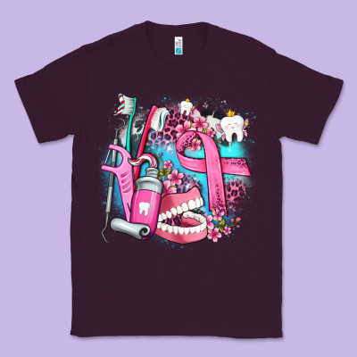 Dental Elements And Cancer With Cowhide And Leopard Classic Tee Designed By Adodesignshop