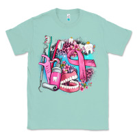 Seafoam dental elements and cancer with cowhide and leopard Classic Tee - AdoDesignShop
