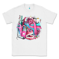 White dental elements and cancer with cowhide and leopard Classic Tee - AdoDesignShop