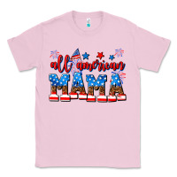 Bubblegum Pink all american mama Classic Tee - AdoDesignShop