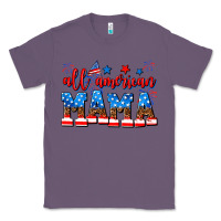 Lavender all american mama Classic Tee - AdoDesignShop