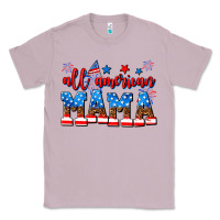 Lilac all american mama Classic Tee - AdoDesignShop