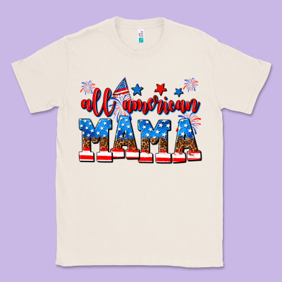 All American Mama Classic Tee Designed By Adodesignshop