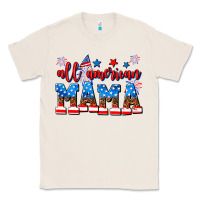 Natural all american mama Classic Tee - AdoDesignShop
