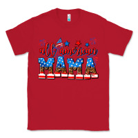 Red all american mama Classic Tee - AdoDesignShop