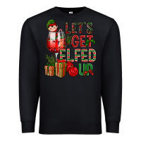 Black Let's Get Elfed Up Christmas Premium Sweatshirt - BundleAndBundleShop