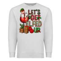 Dove Grey Let's Get Elfed Up Christmas Premium Sweatshirt - BundleAndBundleShop