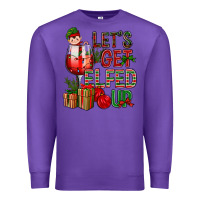Purple Let's Get Elfed Up Christmas Premium Sweatshirt - BundleAndBundleShop