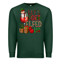 Sports Green Let's Get Elfed Up Christmas Premium Sweatshirt - BundleAndBundleShop
