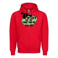 Red he left the 99 to come for me Zipper Hoodie - MaliasSmallBusiness