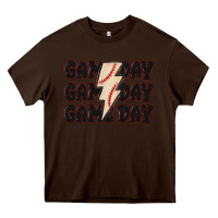 Chocolate Brown game day game day baseball Heavy Core Tee - MaliasSmallBusiness