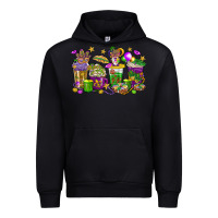 Black Mardi Gras coffee cups Urban Hoodie - HowdyJamesFarm