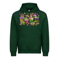 Forest Green Mardi Gras coffee cups Urban Hoodie - HowdyJamesFarm