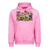 Fuchsia Pink Mardi Gras coffee cups Urban Hoodie - HowdyJamesFarm