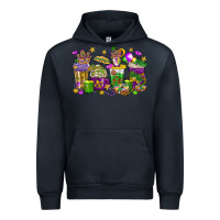 Navy Mardi Gras coffee cups Urban Hoodie - HowdyJamesFarm