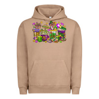Pigment Burro Mardi Gras coffee cups Urban Hoodie - HowdyJamesFarm