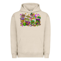 Mardi Gras Coffee Cups Urban Hoodie | Teevron