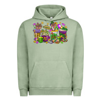 Pigment Oil Green Mardi Gras coffee cups Urban Hoodie - HowdyJamesFarm