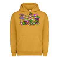 Pigment Peanut Butter Mardi Gras coffee cups Urban Hoodie - HowdyJamesFarm