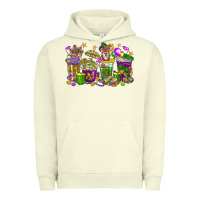 Pigment Pistachio Mardi Gras coffee cups Urban Hoodie - HowdyJamesFarm