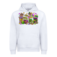 White Mardi Gras coffee cups Urban Hoodie - HowdyJamesFarm
