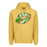 Antique Gold St. Patricks Day White Lips Premium Hoodie - Bettercallsaul