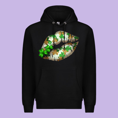 St. Patricks Day White Lips Premium Hoodie Designed By Bettercallsaul