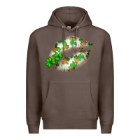 Coffee St. Patricks Day White Lips Premium Hoodie - Bettercallsaul