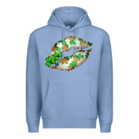Colony Blue St. Patricks Day White Lips Premium Hoodie - Bettercallsaul