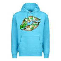 Ocean Blue St. Patricks Day White Lips Premium Hoodie - Bettercallsaul