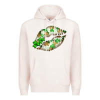 Pale Pink St. Patricks Day White Lips Premium Hoodie - Bettercallsaul