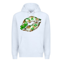 White St. Patricks Day White Lips Premium Hoodie - Bettercallsaul