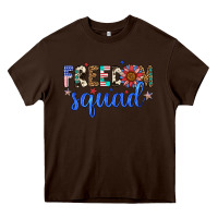 Chocolate Brown freedom squad Heavy Core Tee - Artiststas