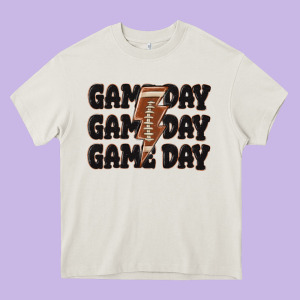 Game Day Game Day Game Day Basketball Heavy Core Tee Designed By Maliassmallbusiness