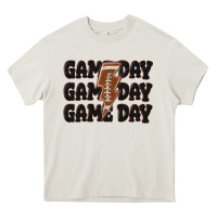Cream game day game day game day basketball Heavy Core Tee - MaliasSmallBusiness