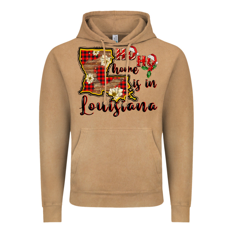 Ho Ho Home Is In Louisiana Vintage Hoodie by FaDigitalArtStudio | Teevron