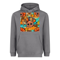 Storm thanksgiving turkey and cone with tartan seamless pattern bbs Heavyweight Hoodie - BundleAndBundleShop