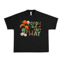 Black grow your own way Urban Heavy Tee - AdoDesignShop