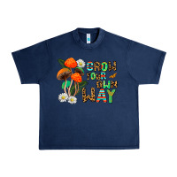 Navy grow your own way Urban Heavy Tee - AdoDesignShop